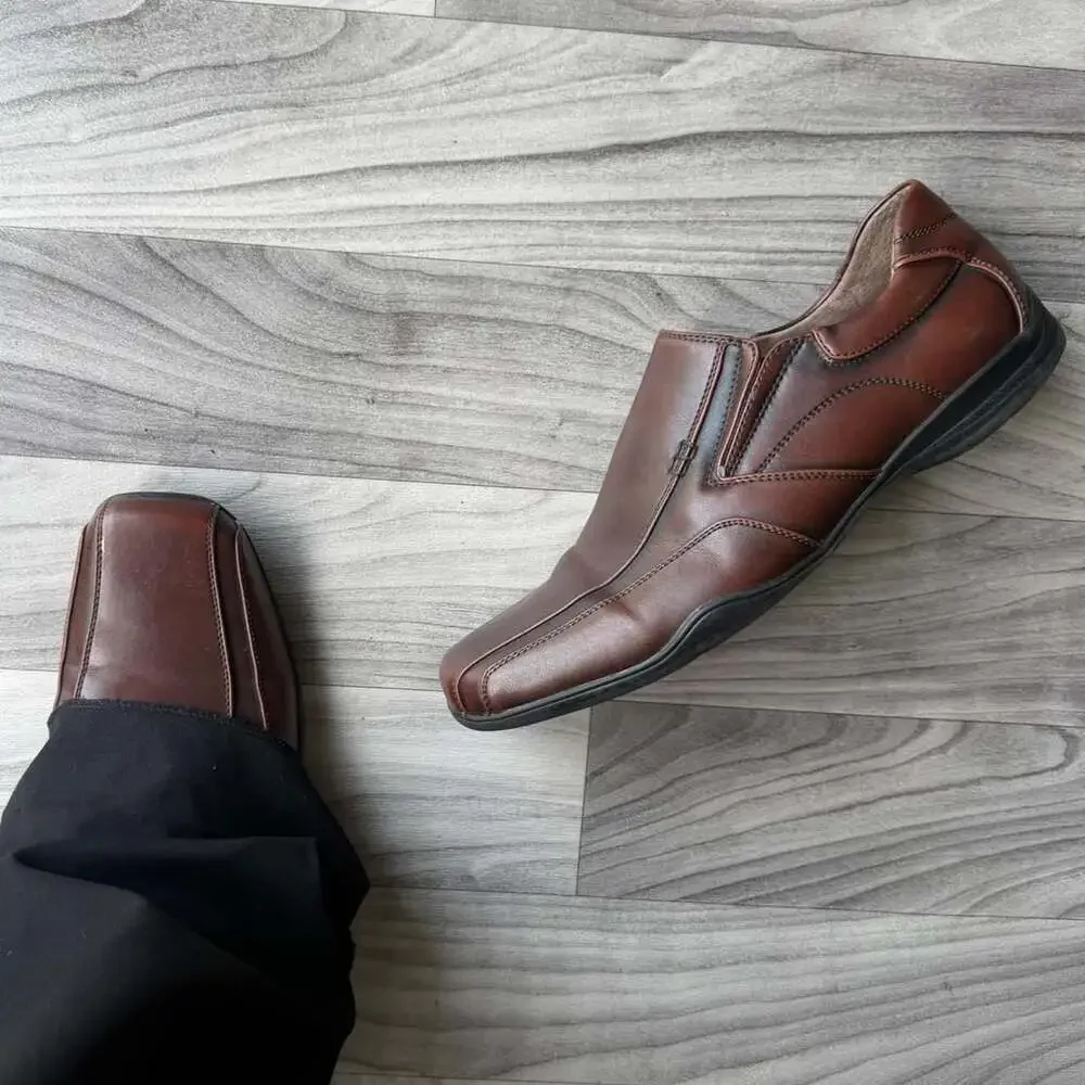 apt 9 brown dress shoes Apt. Men's Square Toe Slip-On Loafer SIZE:MED nimble_3XL_oos Oh So Fresh Mini